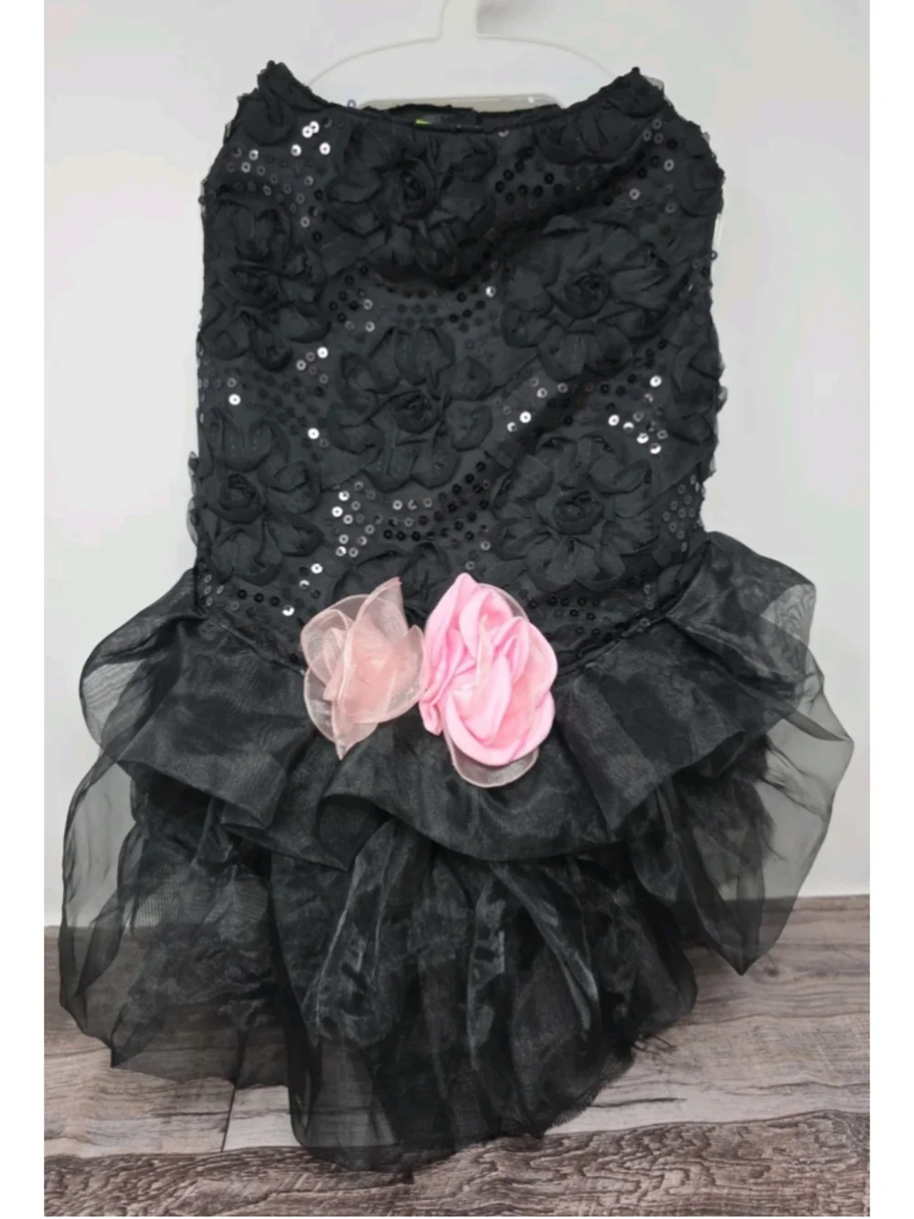 Dog Party Dress Fancy Sz L Christmas Gothy Witchy Fabdog